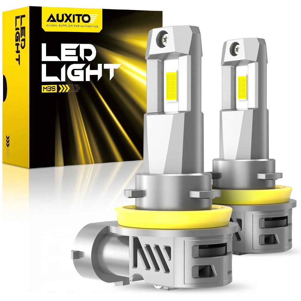 AUXITO H11 H8 H9 Headlight LED Kit High Low Beam Bulb Super Bright 6500K Canbus