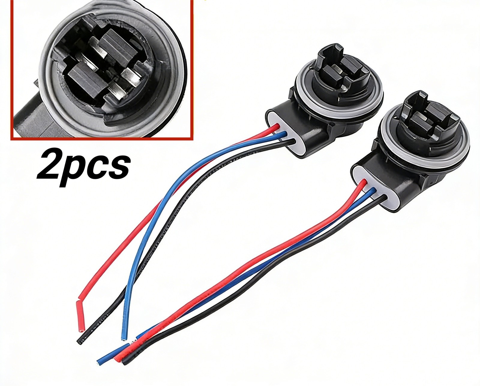 4157 3157 4057 Socket Bulb Pig Tail Harness Wire Plug for Turn Signal Light 12V
