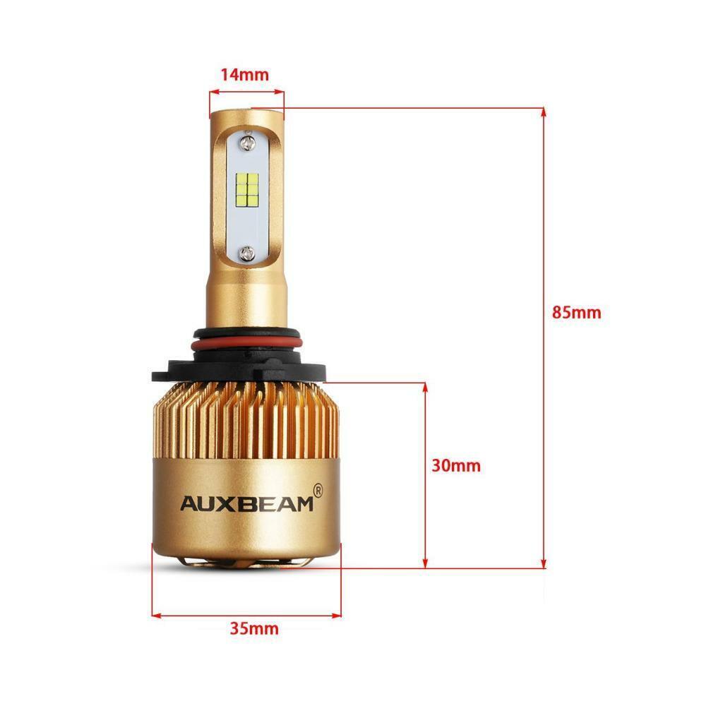 2x AUXBEAM 9005 HB3 LED Headlight Bulbs High Beam White For Ford F-150 2015-2023