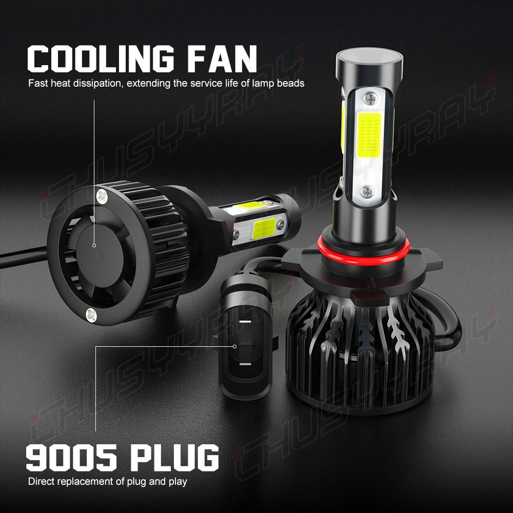 LED Headlight High Beam CSP Bulb Kit 9005 6000K White For 2009-2014 Acura TSX