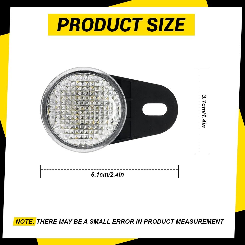 2PCS Clear LED White Under Dash Courtesy Light For 1999-2010 Jeep TJ Wrangler JK