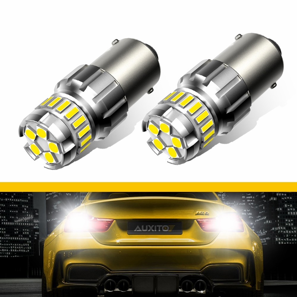 AUXITO 1156 1159 1259 LED Backup Reverse Turn Light Bulbs 6000K White 2F2 Series