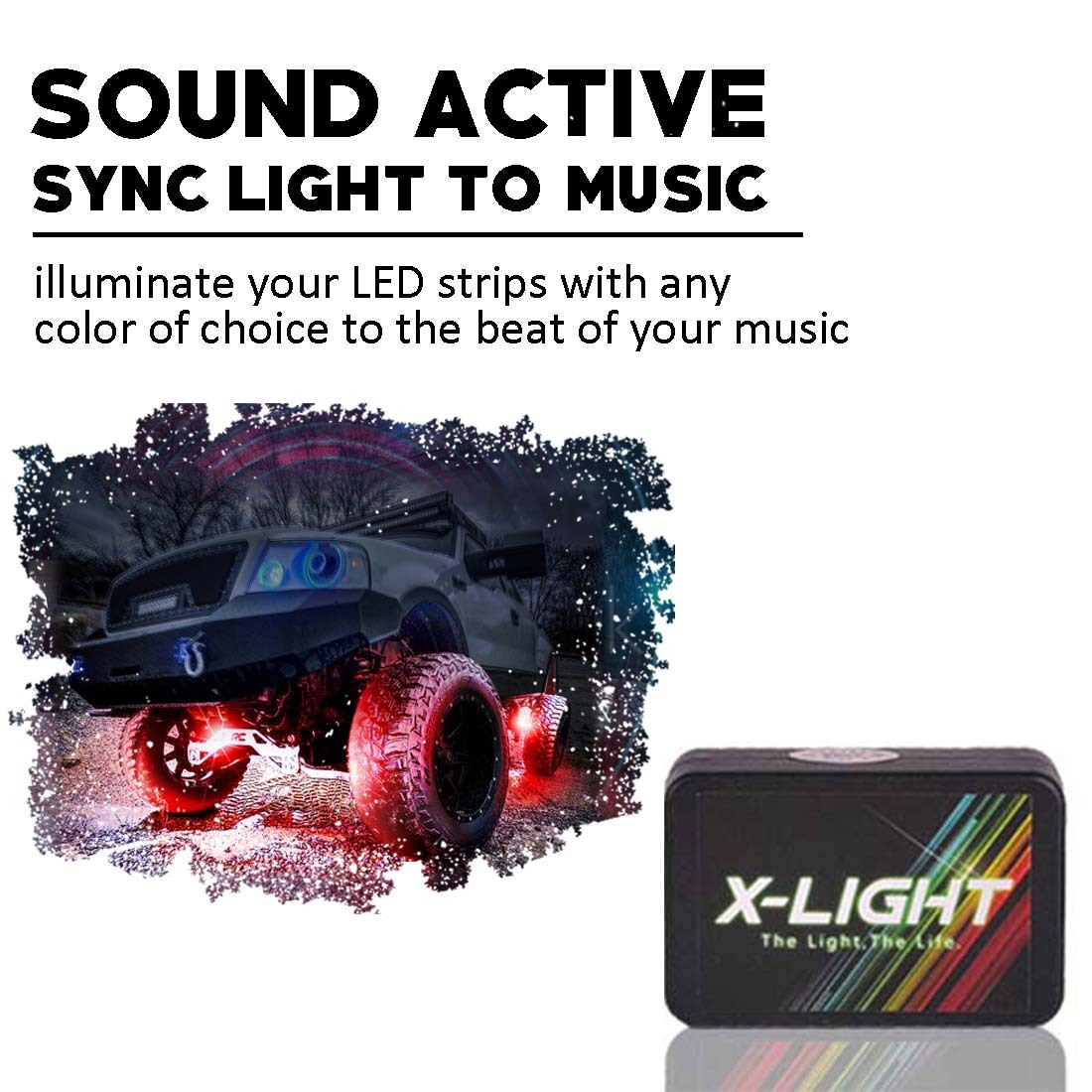 8PCS COLOR CHANGING LED YAMAHA YFZ450 ATV QUAD 4WHEELER NEON UNDERGLOW LIGHT KIT