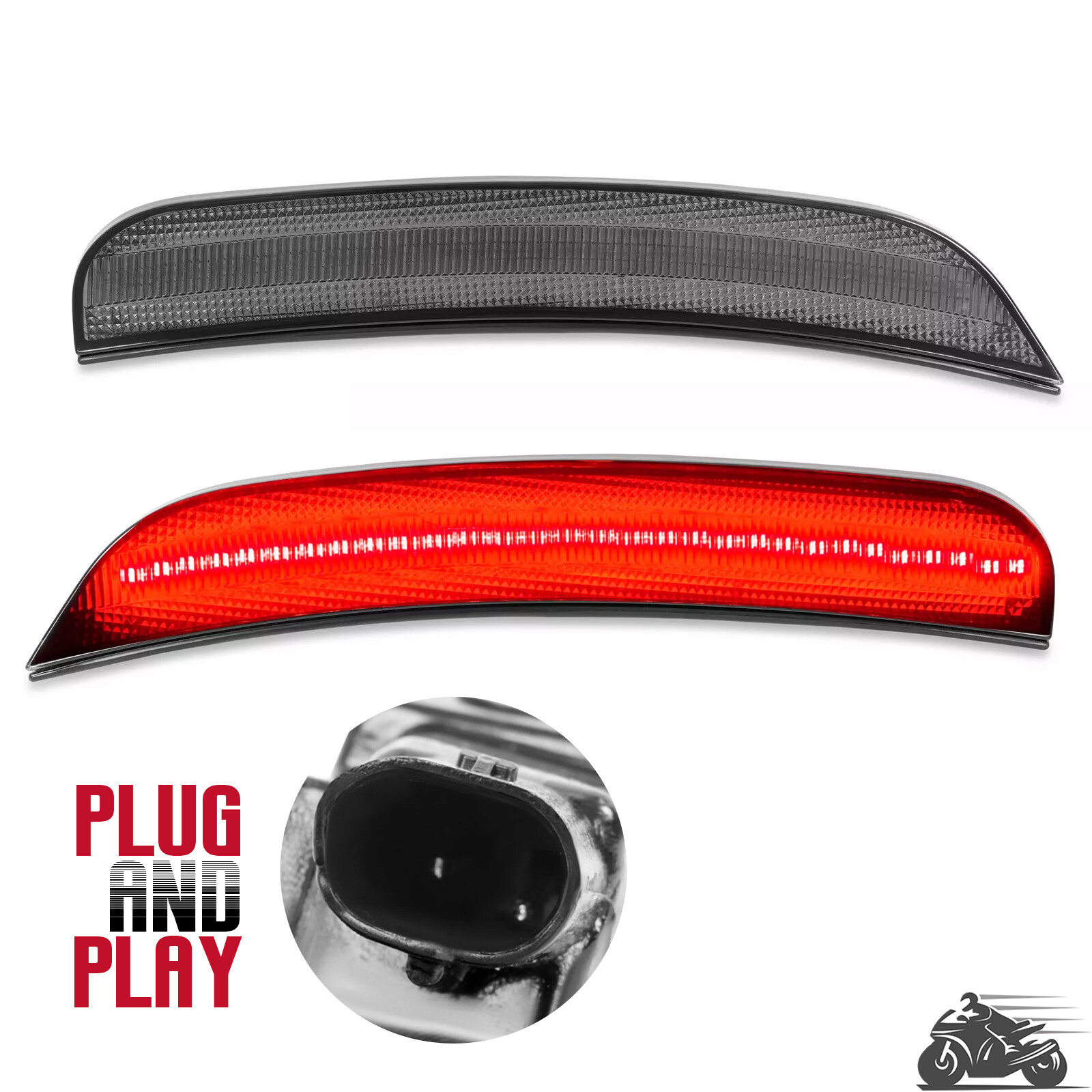 Rear Side Marker Light Lamp Smoked Lens For Chrysler 300 2015-2023 Left & Right