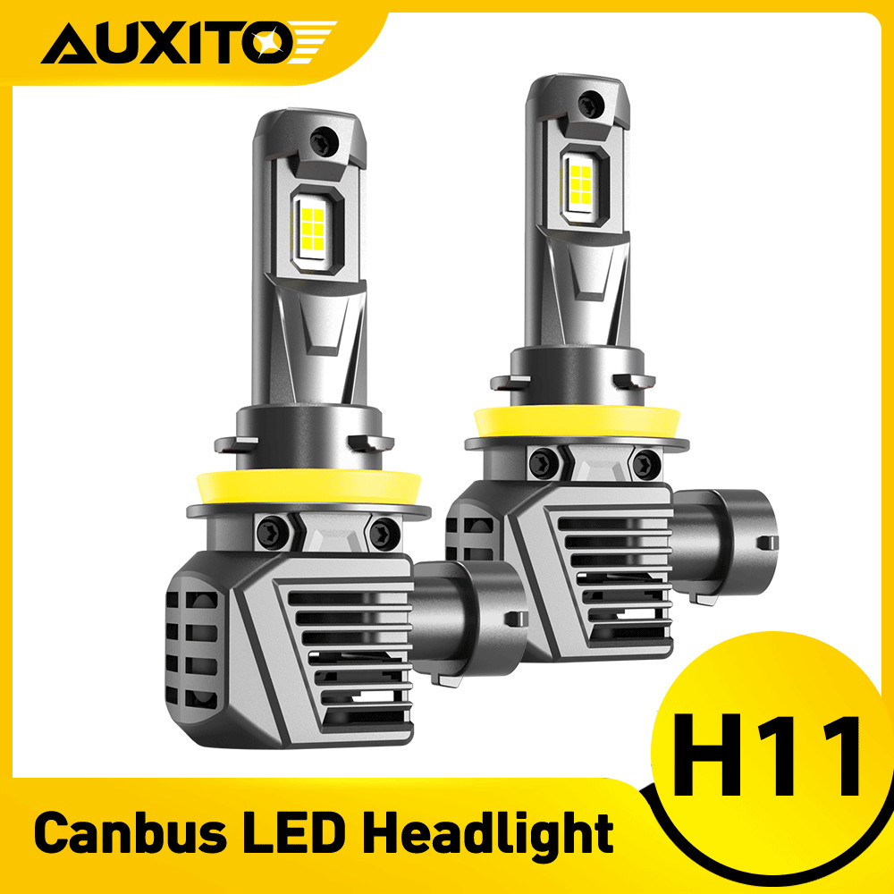 45W 30000LM 2 Sides H11 12LED Headlight H8 High or Low Beam Bulbs 6000K White 2X