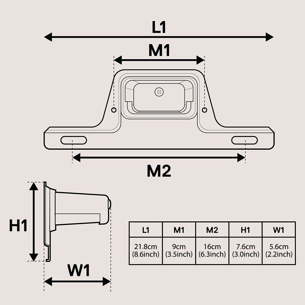 For Universal LED License Plate Light Tail Car Camper Trailer Truck Waterproof