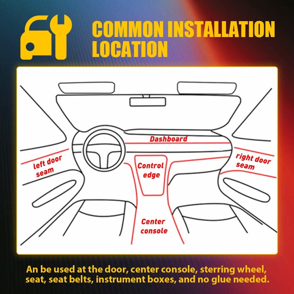 APP Control LED Light Atmosphere Ambient Light Car Inside Accessories 5M 1-10Set