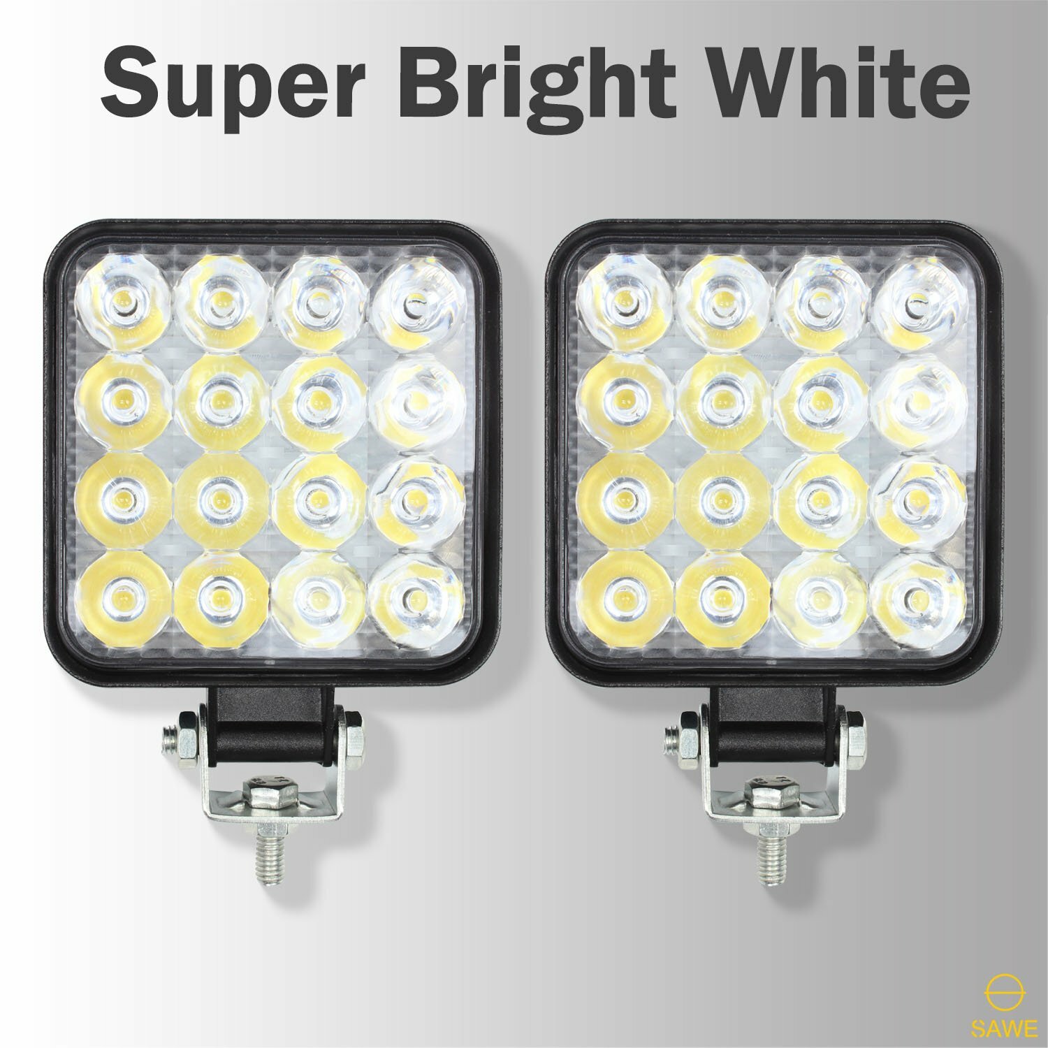 4 x 48W LED Work Light Truck OffRoad Tractor Flood Lights 12V 24V White ATV SUV