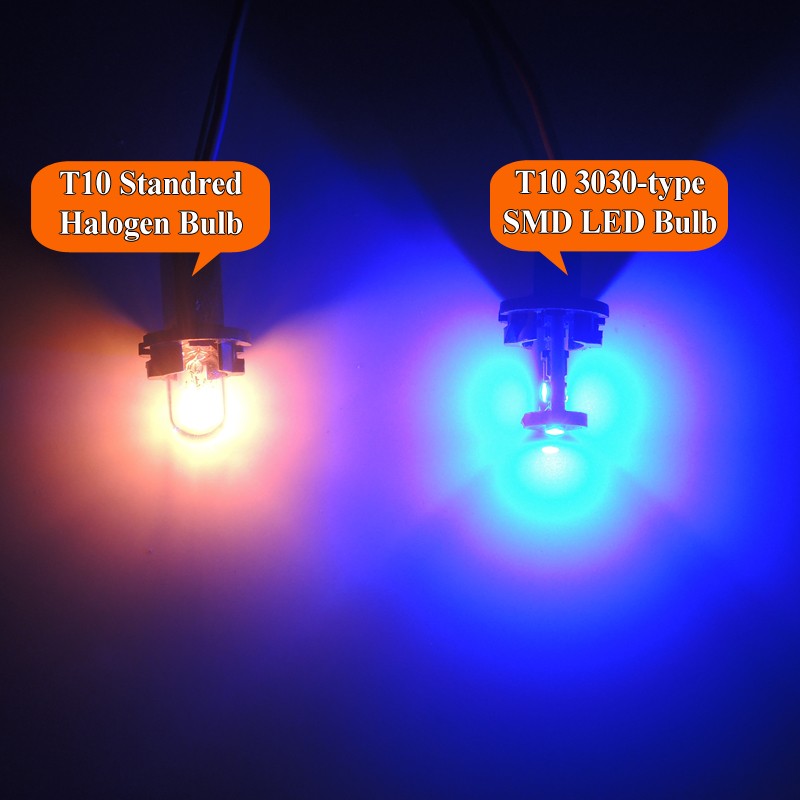 2pcs Ultra Blue W5W LED Front Marker Parking Light Bulbs for 2014-2016 Scion tC
