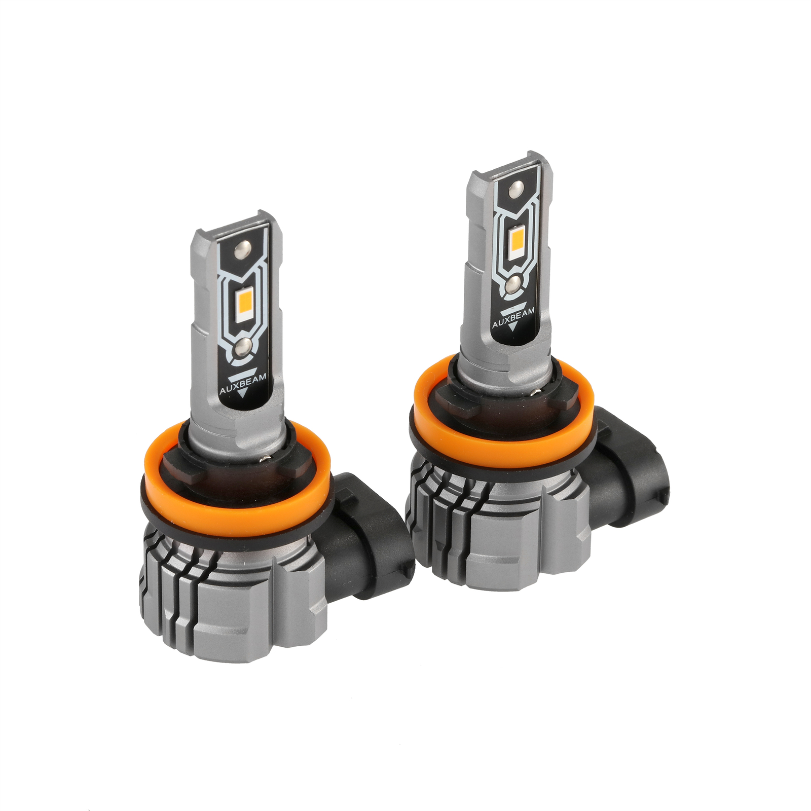 AUXBEAM LED Fog Light Bulbs H8 H11 Amber 3000K Yellow Driving Lamp Bulb DRL 1:1