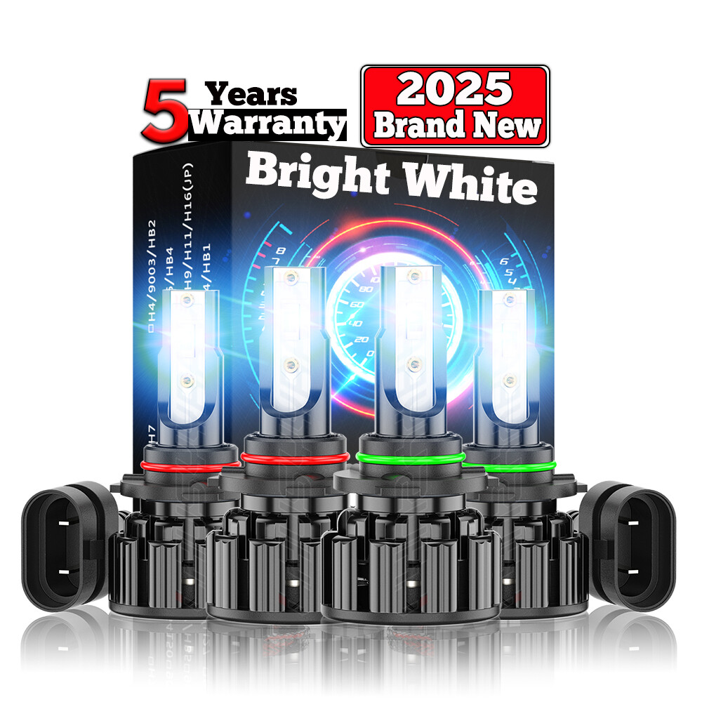 6000K LED Headlight Bulbs High&Low Lights For Honda Civic Sedan 4-Door 2004-2015