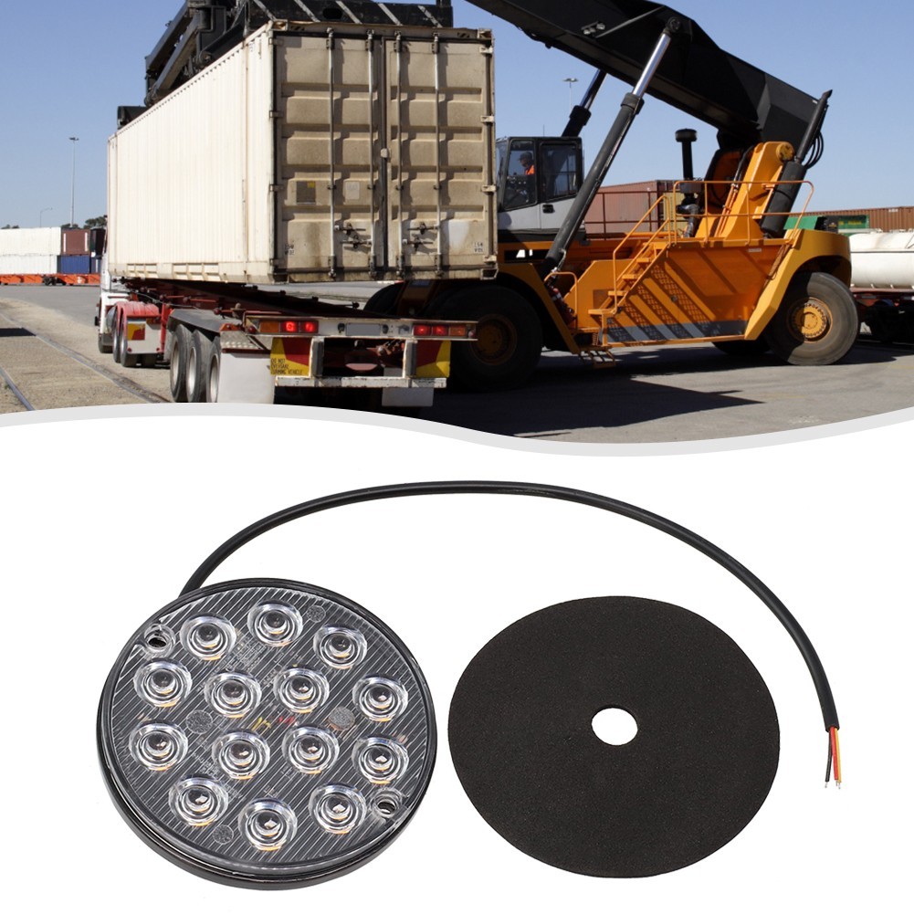 1 Piece Round LED Tail Light 16 LEDs 50000 Hours ABS Material High Quality