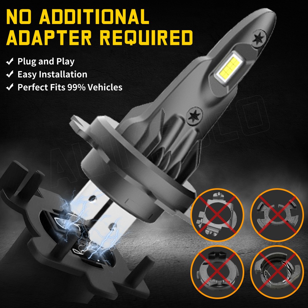 For Chevy Caprice PPV Sedan 4-Door 2011-2017 H7 H11 LED Headlight High Low Bulbs