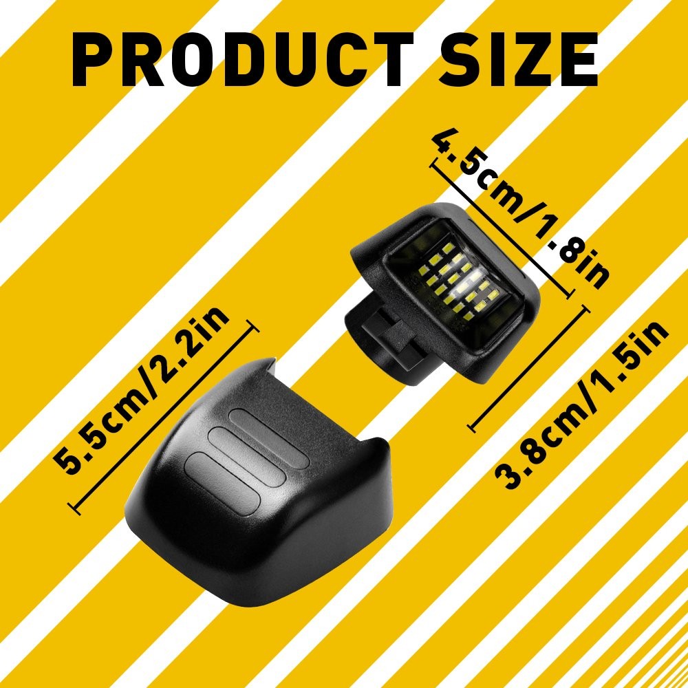 18LED License Plate Light Lamp For Nissan Frontier Titan Armada 2007-2019 2pcs