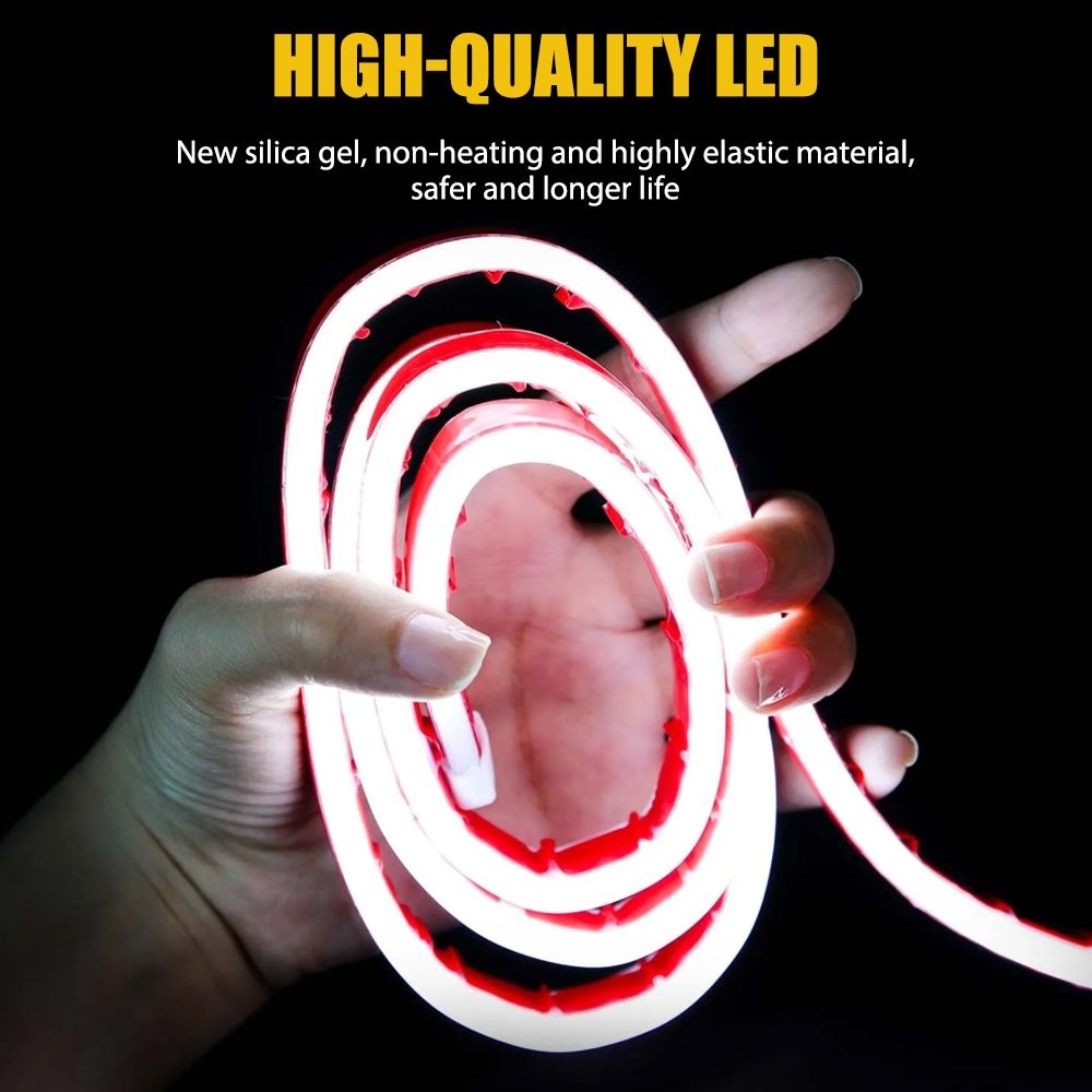 Fit SUV Truck Van Jeep 71“ Scan Start Up Dynamic Car LED Hood Strip Light DRL