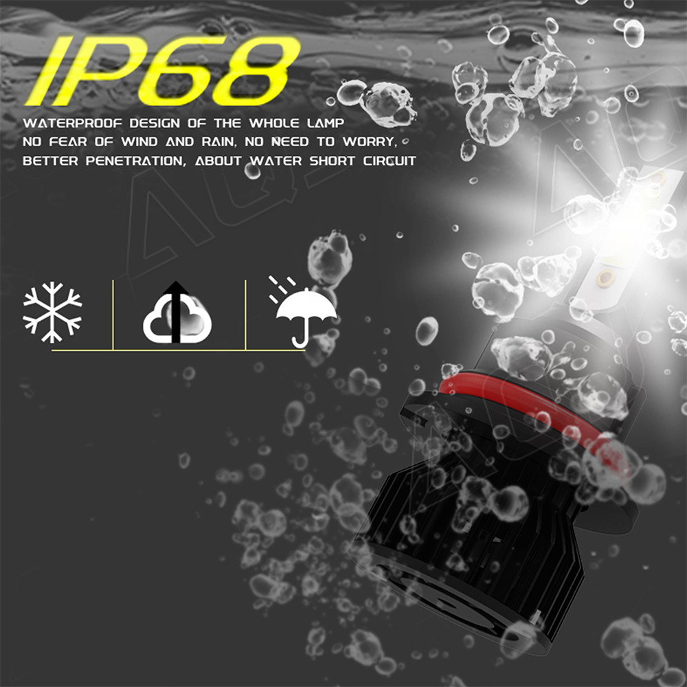 2x 9007/HB5 LED Headlight Bulbs Kit 8000K White High Low Beam Light Super Bright