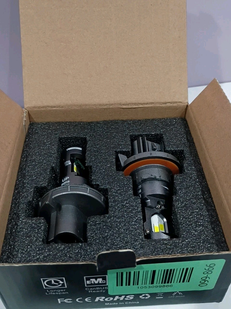 S5-S13/ LEDLightBulbs/ 6500K /Cool White H-13,9008 /Pack Of 2 /NEW.