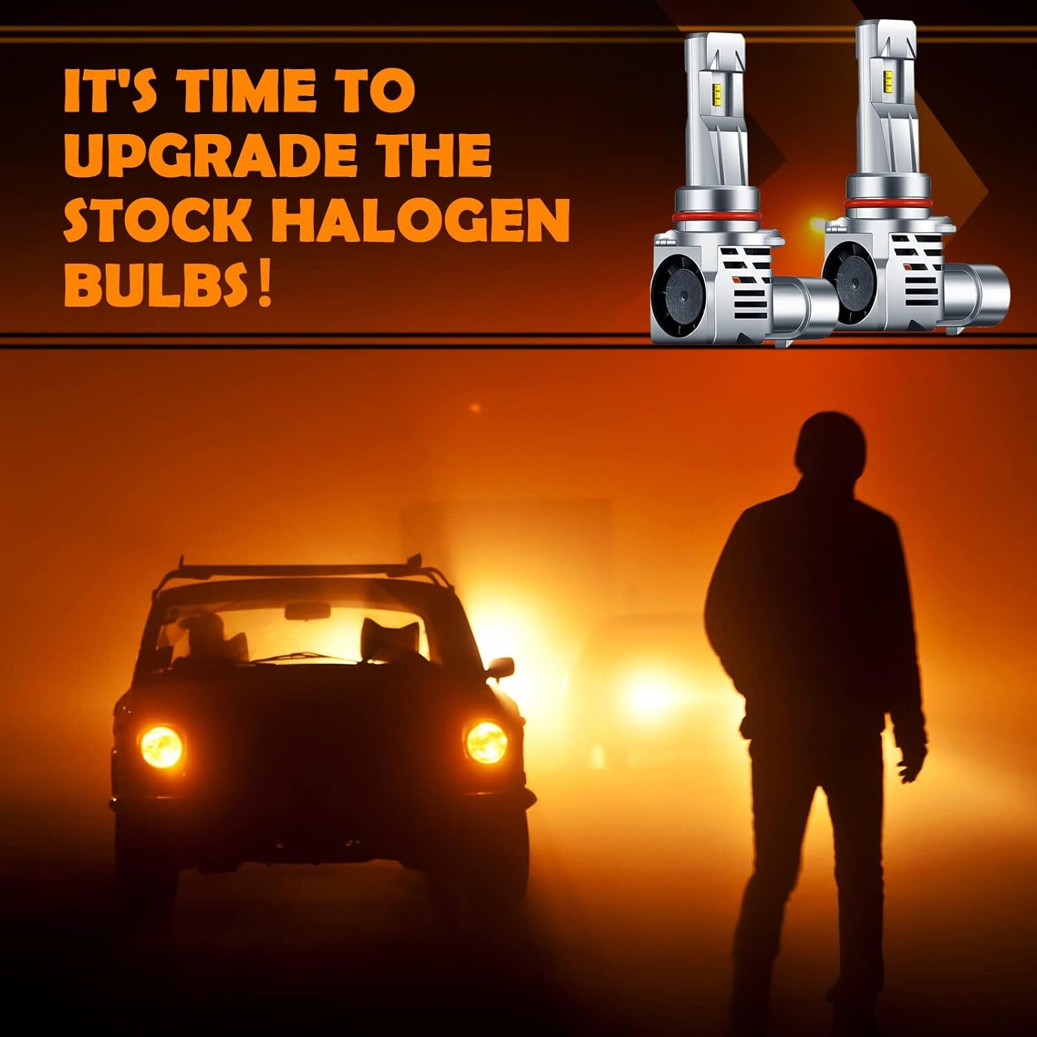 9005 LED Headlight Super Bright Bulbs Kit White 6500K 360000LM High Beam NEW