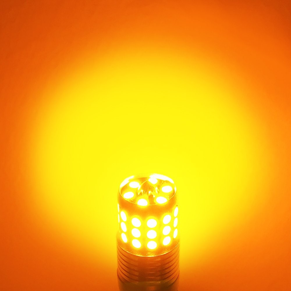 7440 7441 7444 LED Turn Signal Light Bulbs with Built-in Resistor Amber Yellow