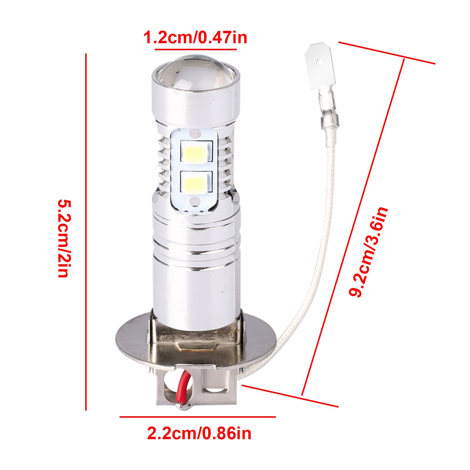 For Subaru Legacy 2000-2004 9007+H3 LED Headlight Hi/Low +Fog Light Bulbs 6000K