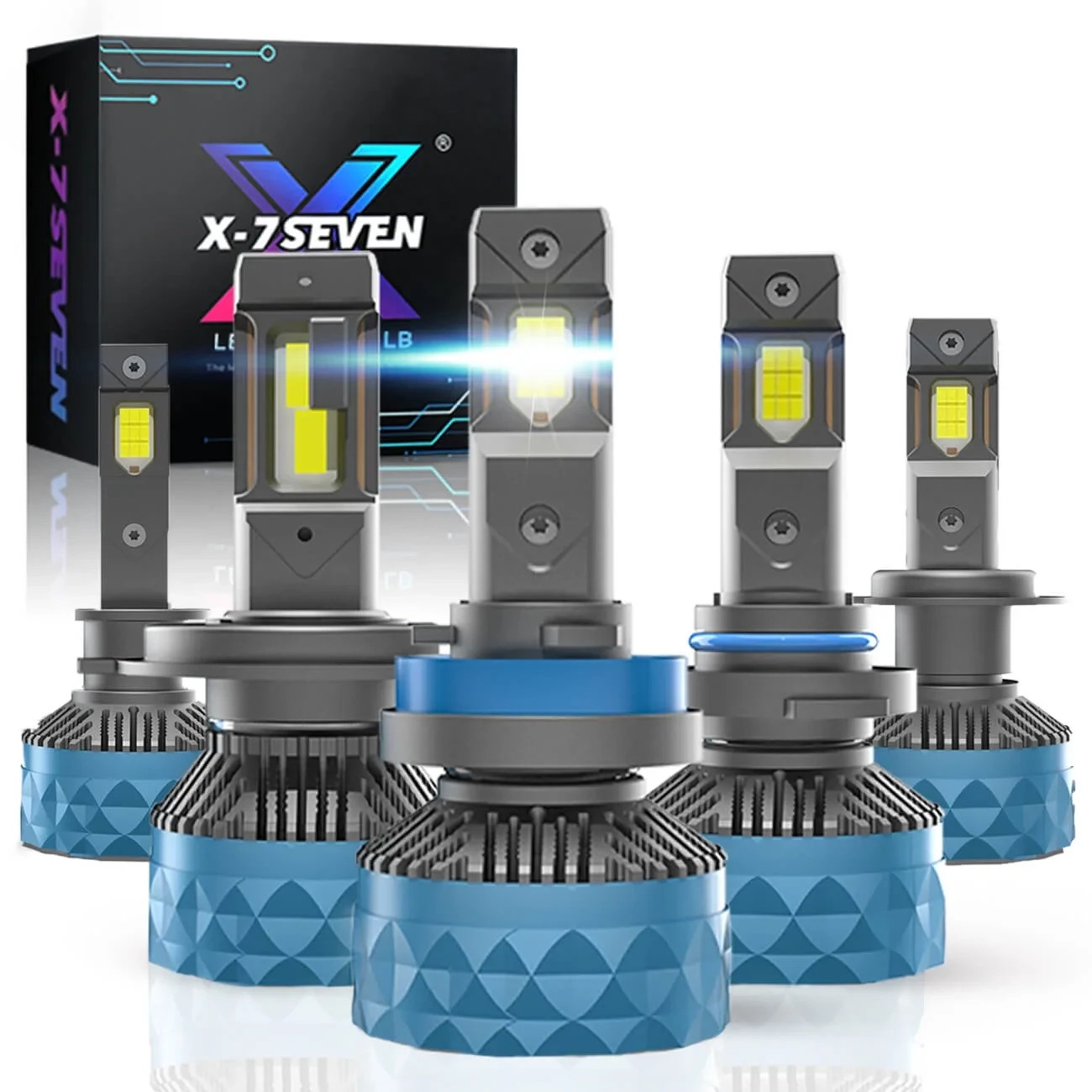 X-7SEVEN Apollo Plus 190W 38000LM LED Headlight Bulbs