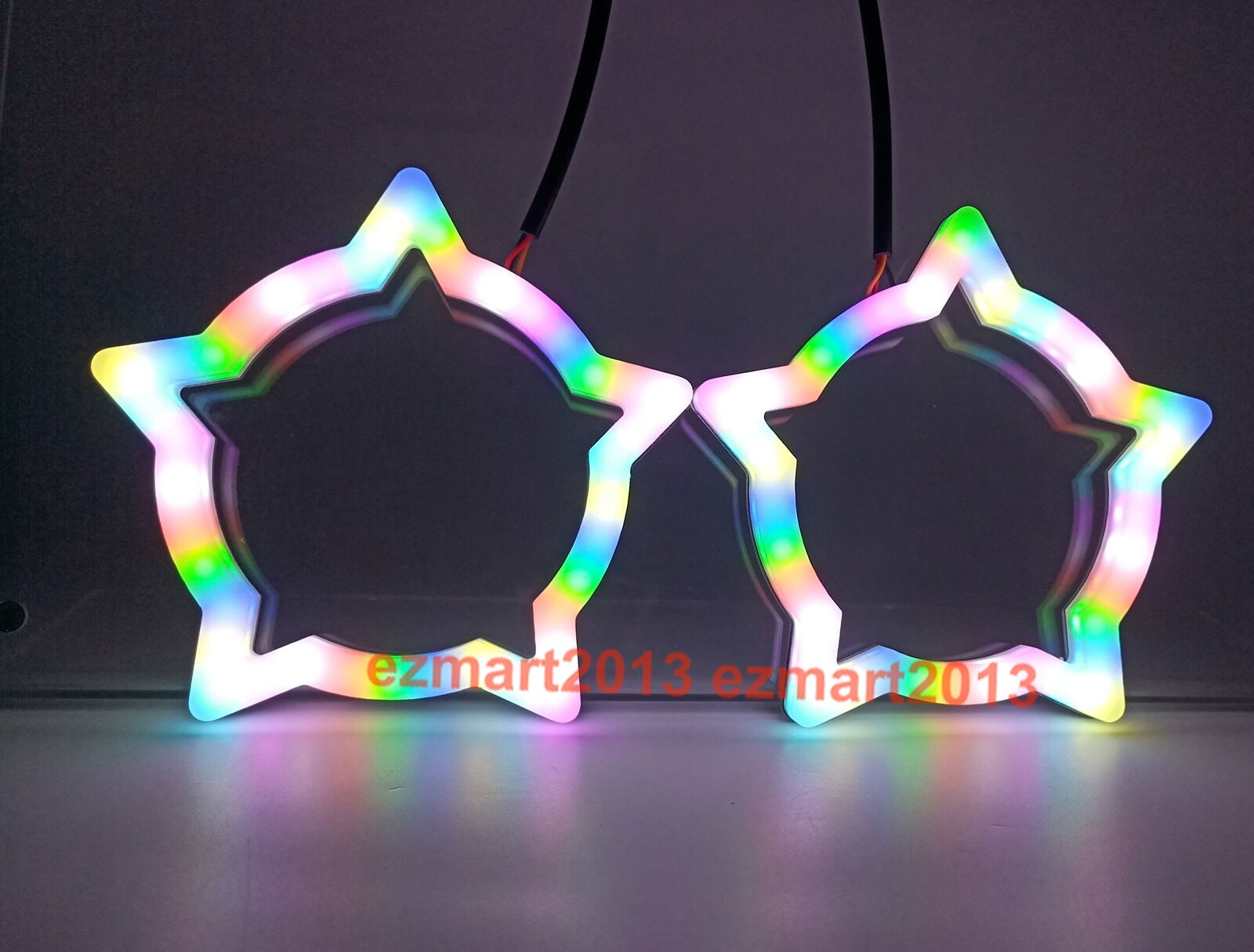 Flow chasing RGB star halo Dream color Turn Signal Flash Demon eye bluetooth DRL