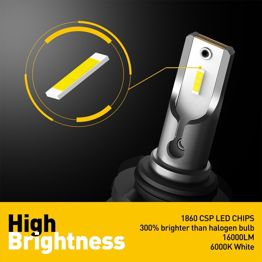 AUXITO 9006 LED Headlight Bulb White for Honda Civic Odyssey Accord Low Beam EA