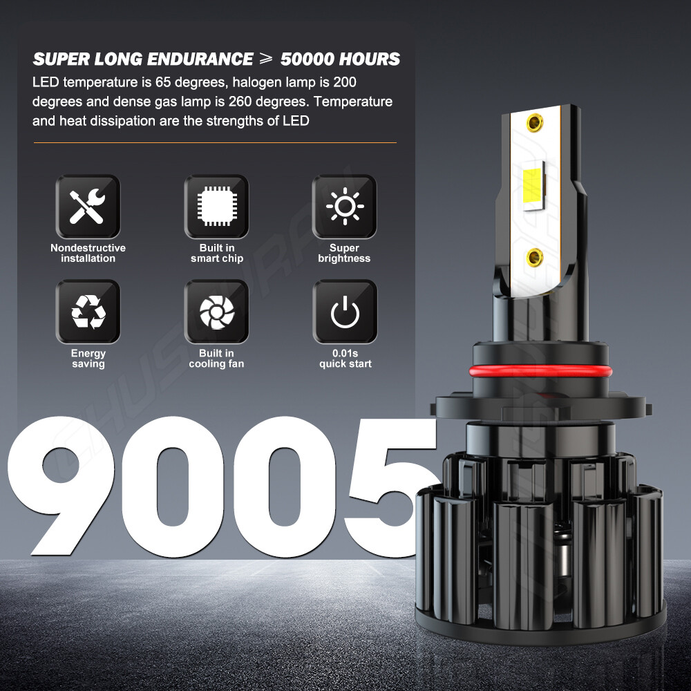 6000K LED Headlight Bulbs High&Low Lights For Honda Civic Sedan 4-Door 2004-2015