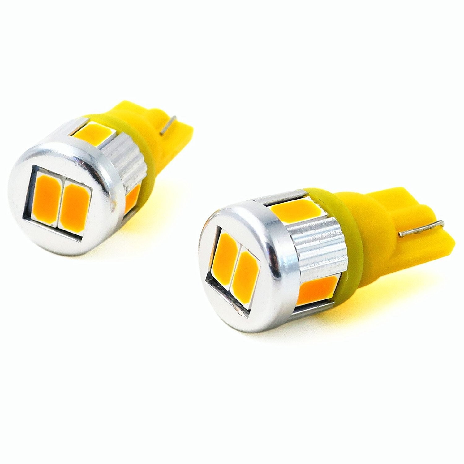 Alla Lighting LED 194 Amber Yellow Roof Marker Light Bulb Super Bright One Beam