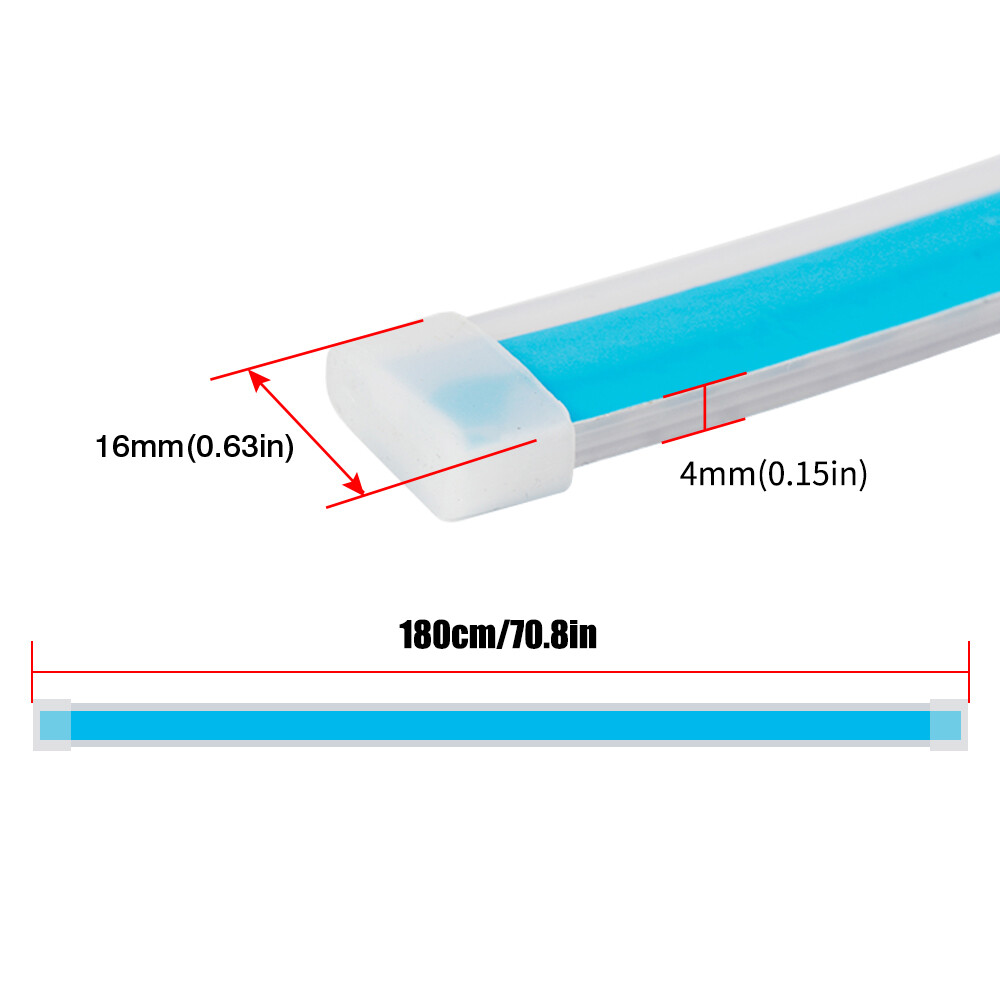 Flowing Car LED DRL Hood Light Strip Engine Cover Daytime Running Light 180CM
