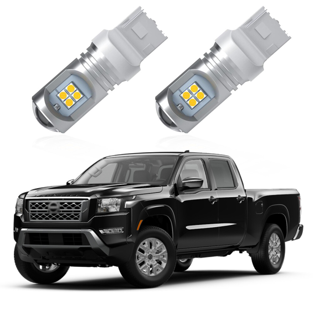 Total 2400LM White 7440 LED DRL Light Bulbs for 2022 2023 Nissan Frontier SV