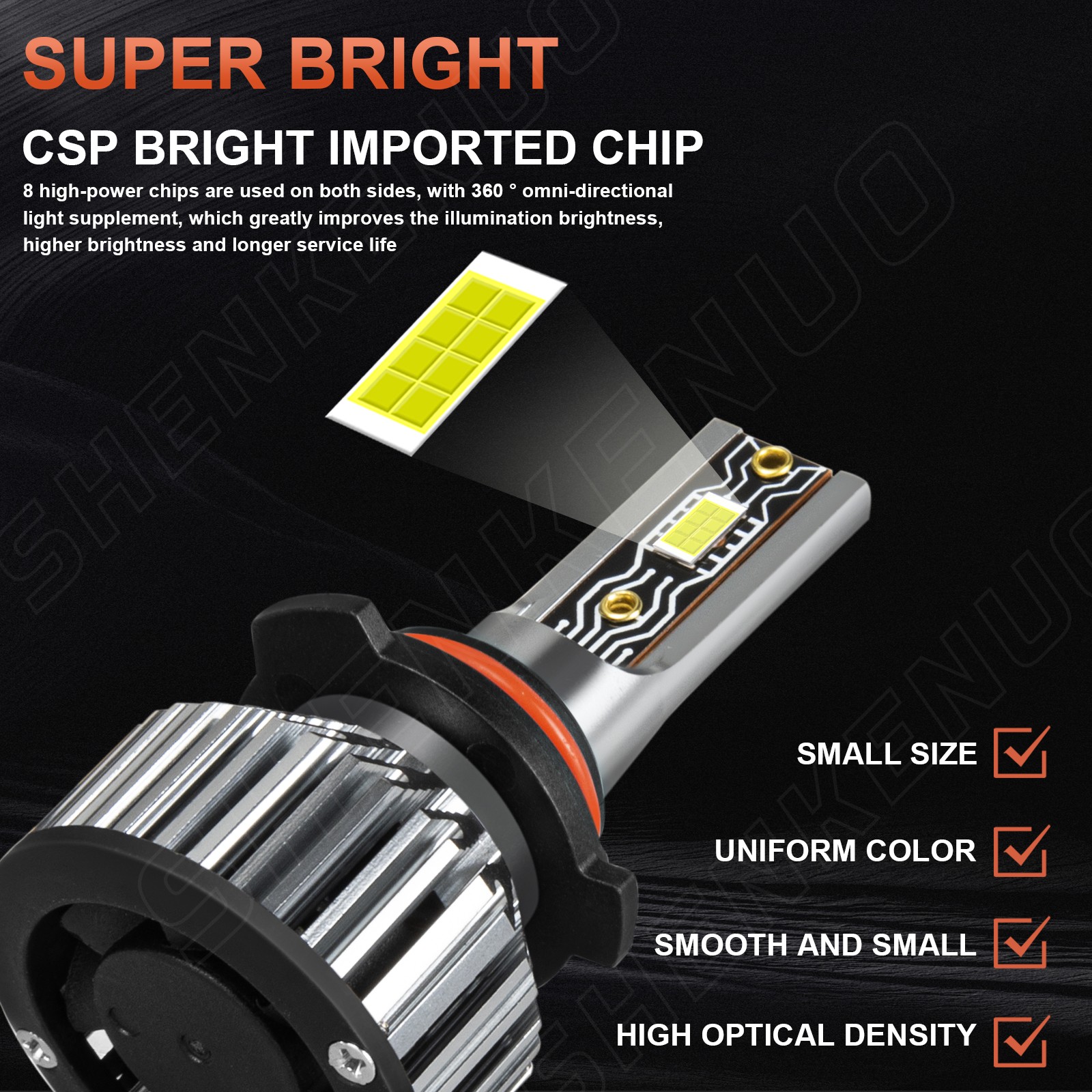 Cold White 9005 H7 LED Headlight Bulbs High Low Beam For Mazda 3 GT GS 2004-2009