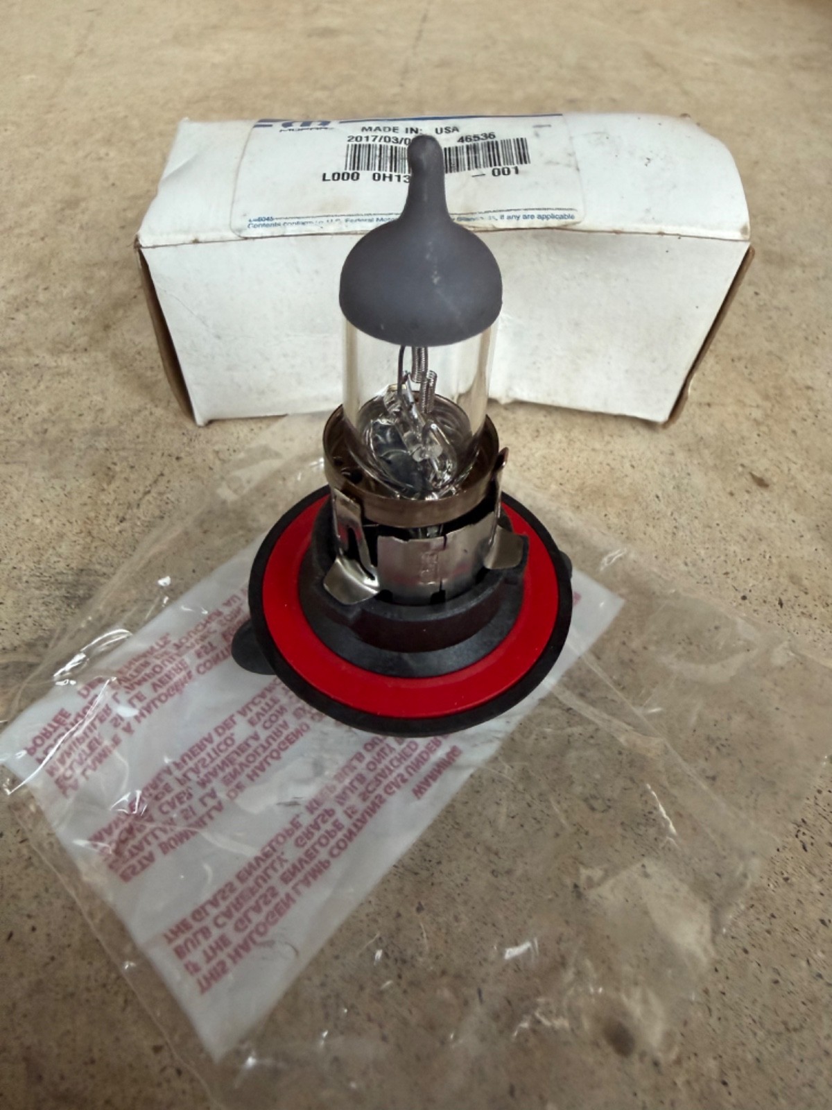 Genuine OEM Mopar Headlamp Bulb 2004-2024 L0000H13 Sylvania