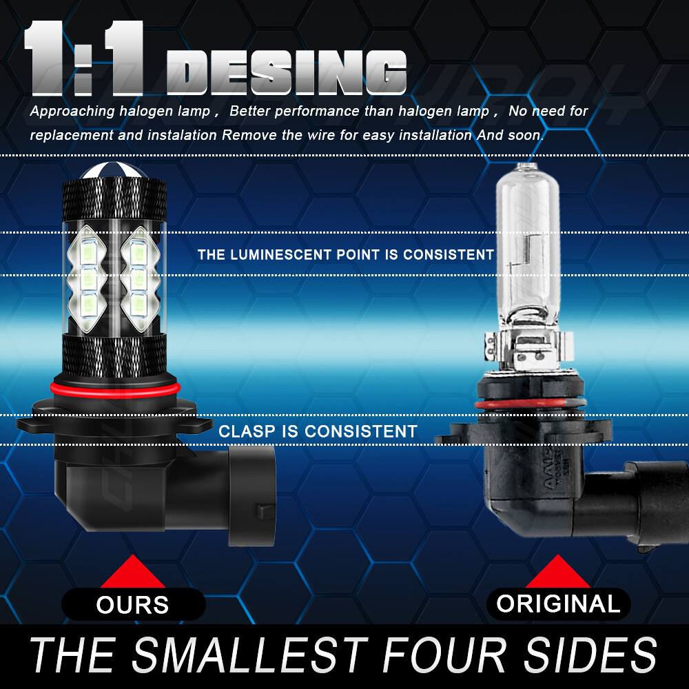 Fit For Chevrolet Silverado 1500 2003-2006 Ice Blue LED Fog Lights Kit Bulbs