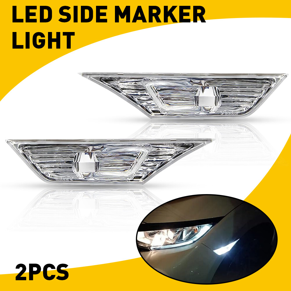 LED Side Marker Light for 2016-2021 Honda Civic Sedan/Hatchback/Coupe Clear Lens
