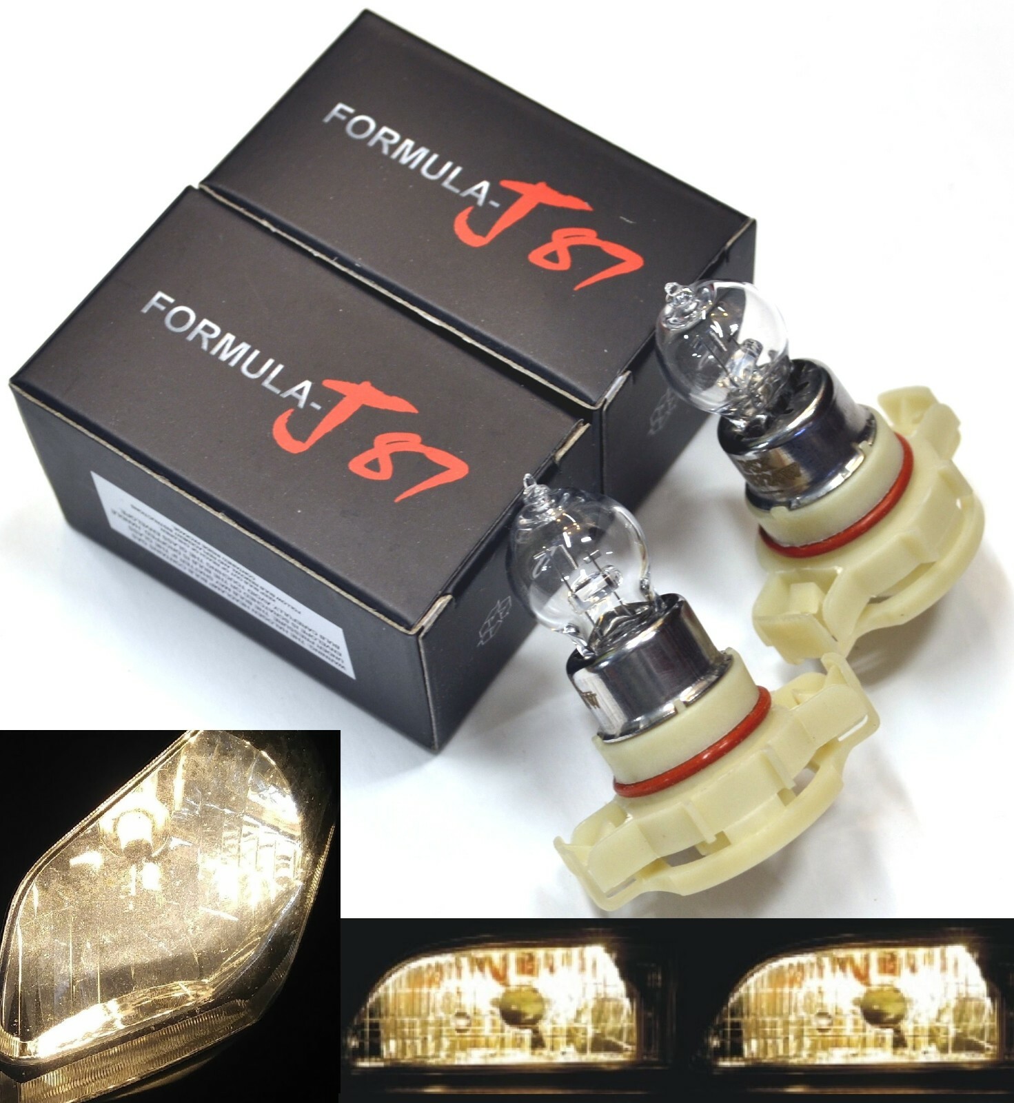 Halogen PS24W 5202 H16 24W 3800K Stock Two Bulbs Fog Light Replace Plug Play OE