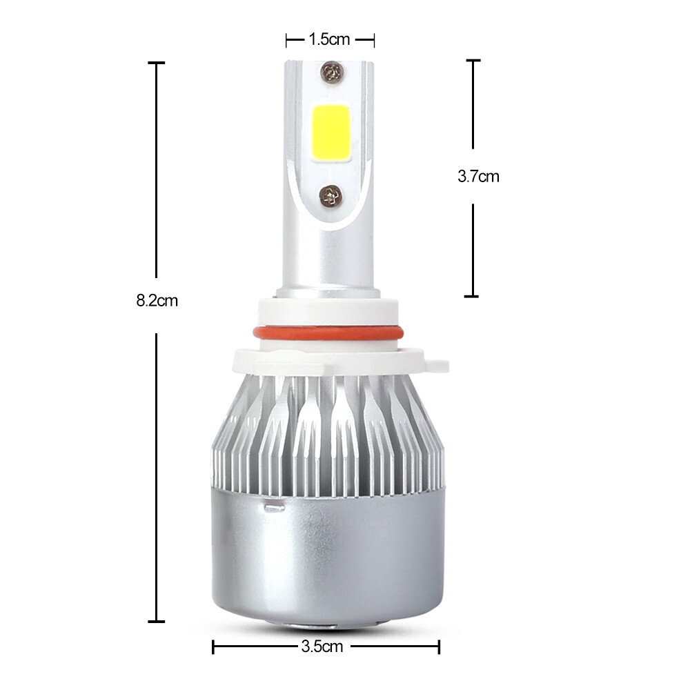 20X Combo 9005 9006 LED Headlights Fog Light Kit Bulbs 6500K High Low Beam White