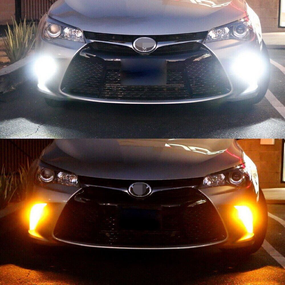 2x Front/Rear Turn Signal Light Amber/White 7443 LED Bulb For Honda Accord Civic