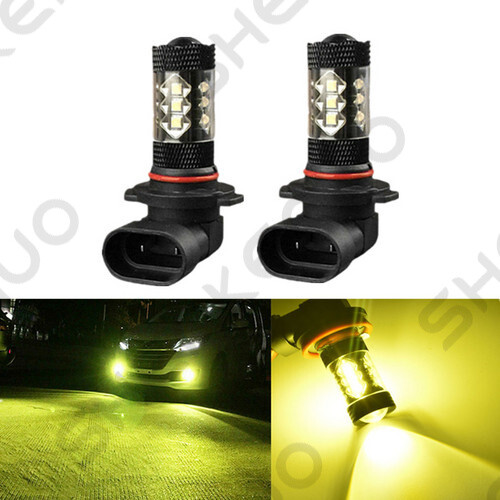 For Ford Explorer 2002-2010 – 2X Golden Yellow 9145 LED Fog Light Bulbs Lamp 80W
