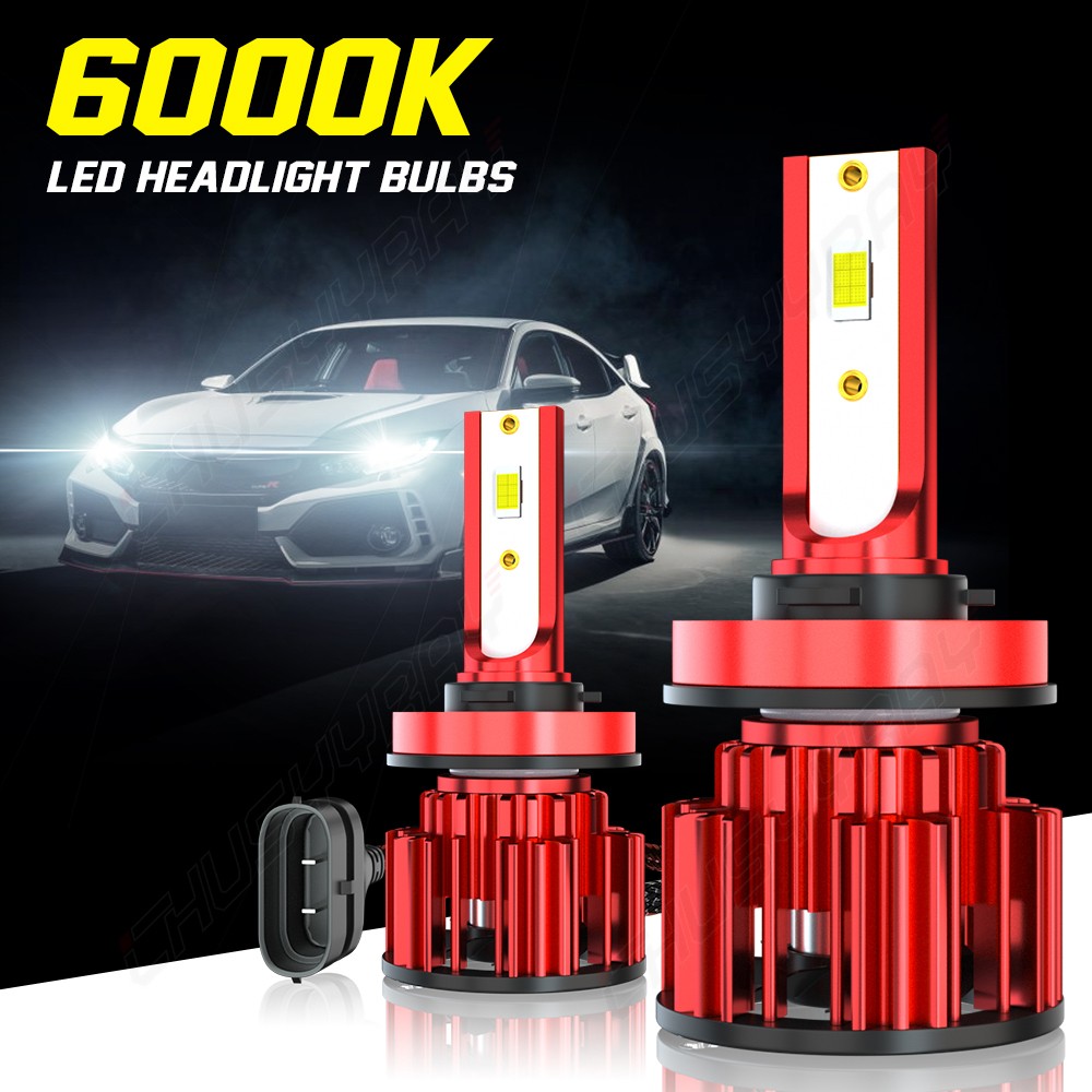2PCS H11 LED Headlight Super Bright 6500K Bulbs Kit High/Low Beam 360000LM White