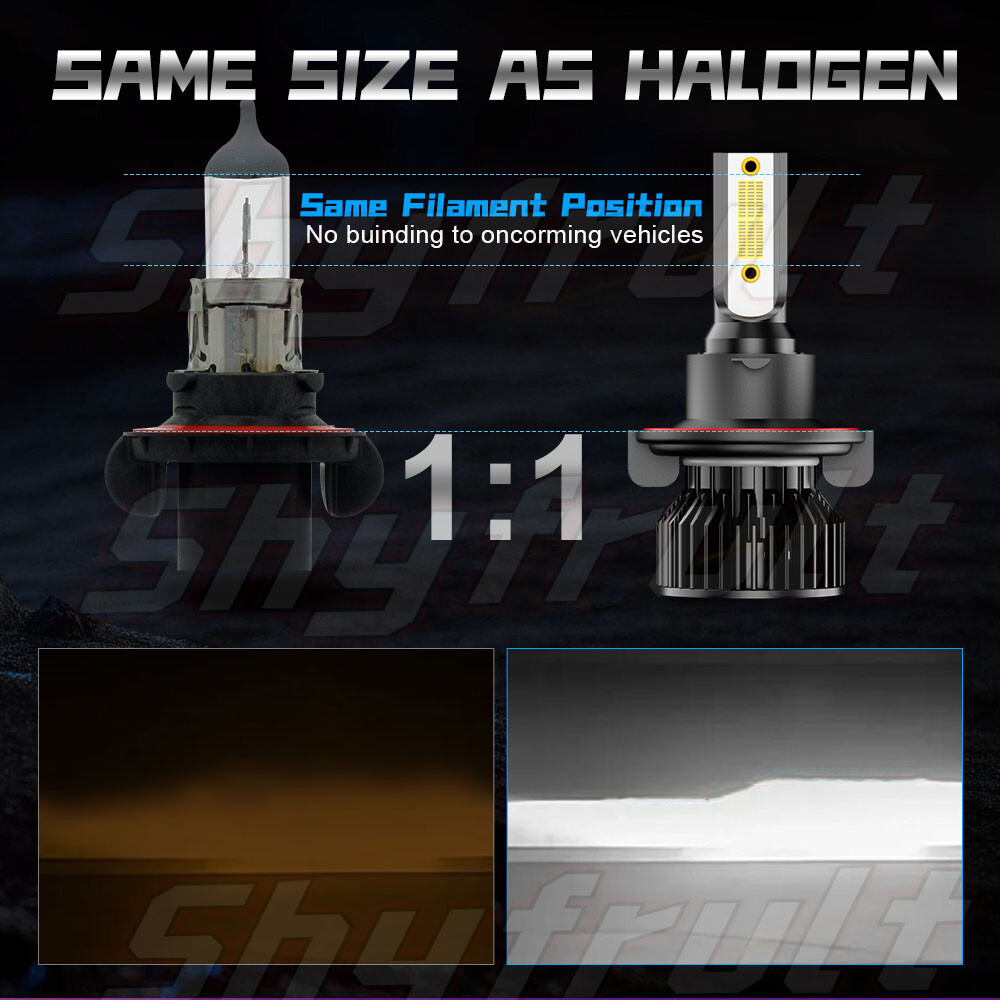 Fit Chevrolet Cruze 2011-2013 LS LED Headlights Hi/Lo Beam Fog Light Combo Bulbs