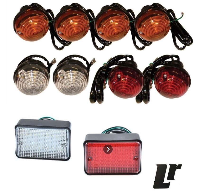 LRC2775 FULL VEHICLE LIGHT KIT 4 INDICATOR, 2 STOP, 2 SIDE PLUS LED REVERSE&FOG