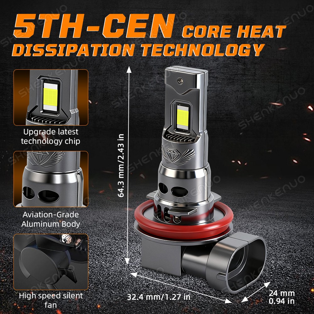 For BMW 740i 2012 Combo LED HID Headlight Hi/Lo Beam Fog Light Bulbs Kit