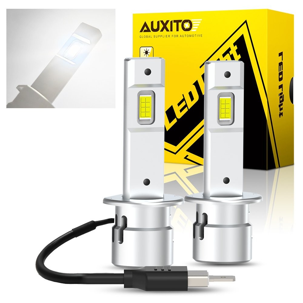 AUXITO H1 LED Headlight Bulb Conversion Kit High Low Beam Lamp 6500K Super White