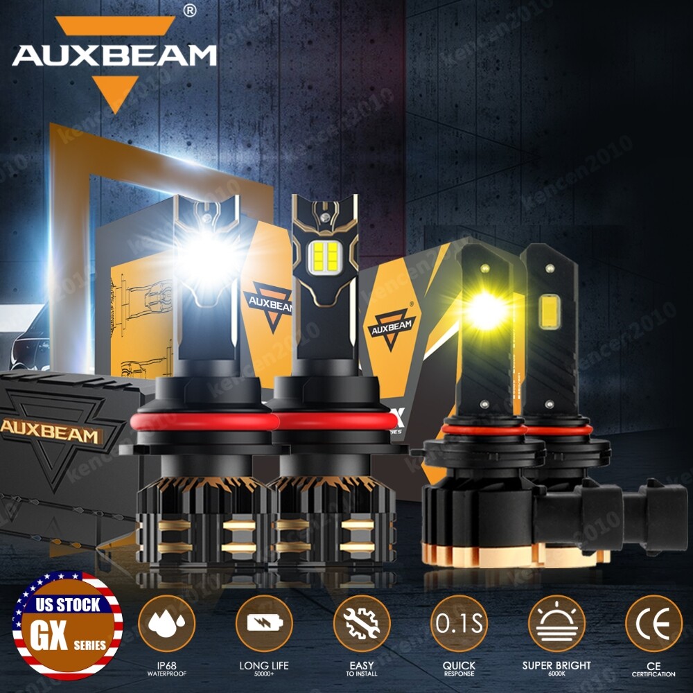 For Ford Expedition 1999-2002 AUXBEAM Canbus LED Headlight 6000K+Fog Light 3000K