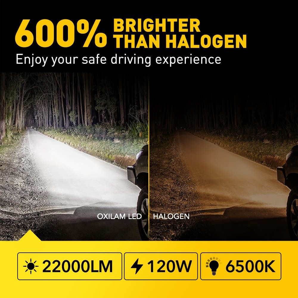 AUXITO M5S 9012 LED Headlight High Beam Low Beam White Replace Halogen CANBUS