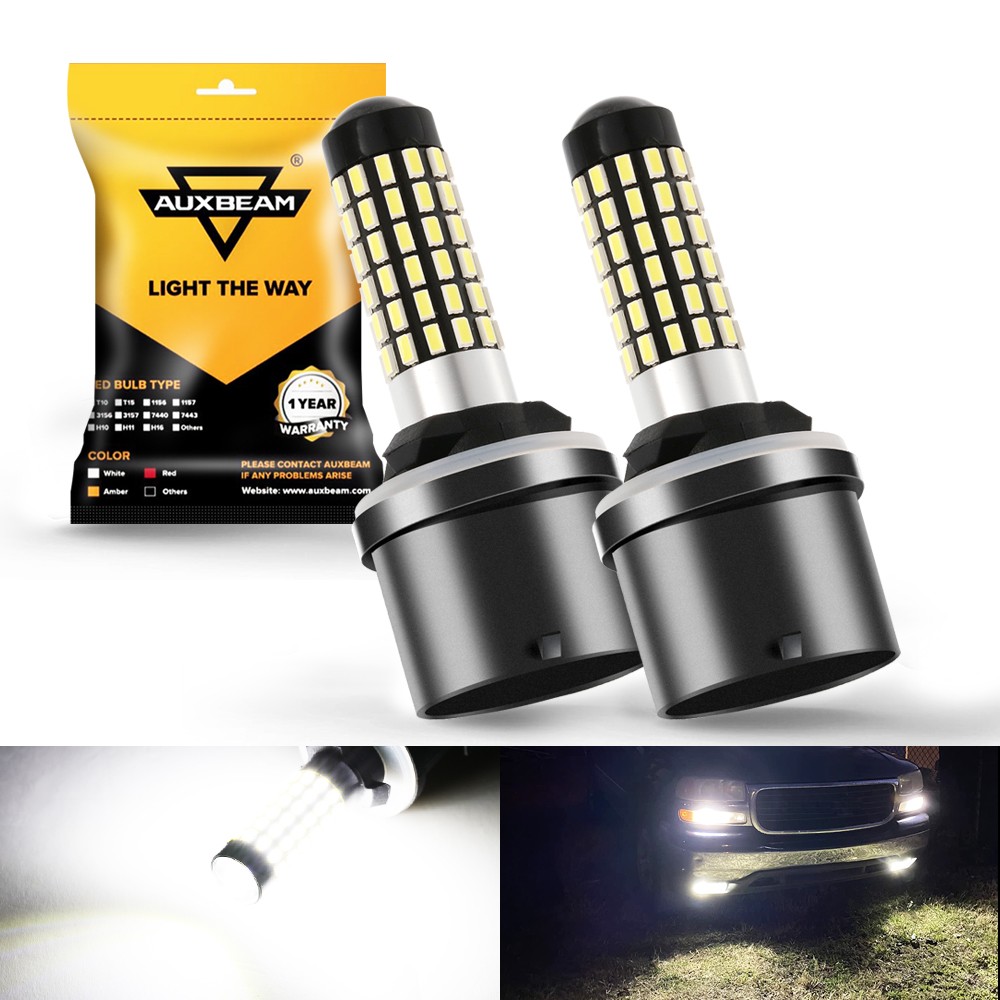 AUXBEAM For 99-04 Ford Mustang LED Headlight Bulbs Hi/Lo Beam Fog Light Bulbs
