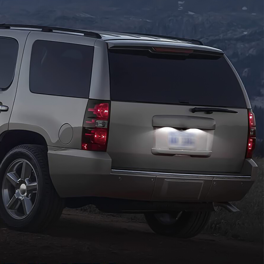 LED License Plate Tag Lights For 2007-2014 Suburban Tahoe Escalade ESV 2X 4X