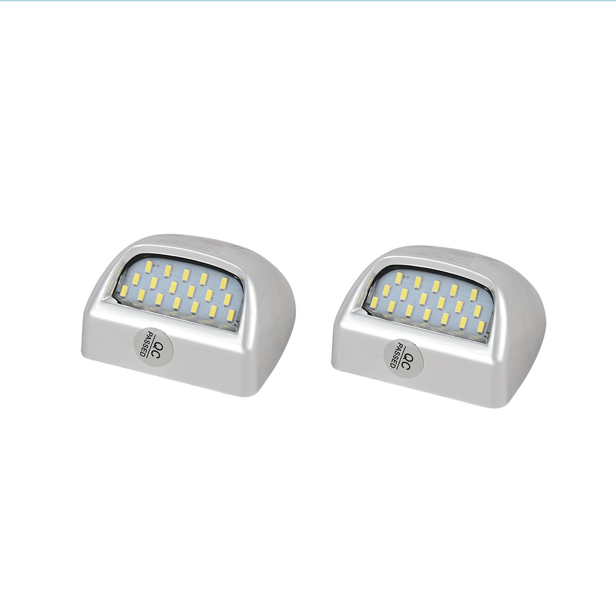 LED Chrome License Plate Lamp For Chevrolet Silverado 1500/2500/3500HD 1999-2013