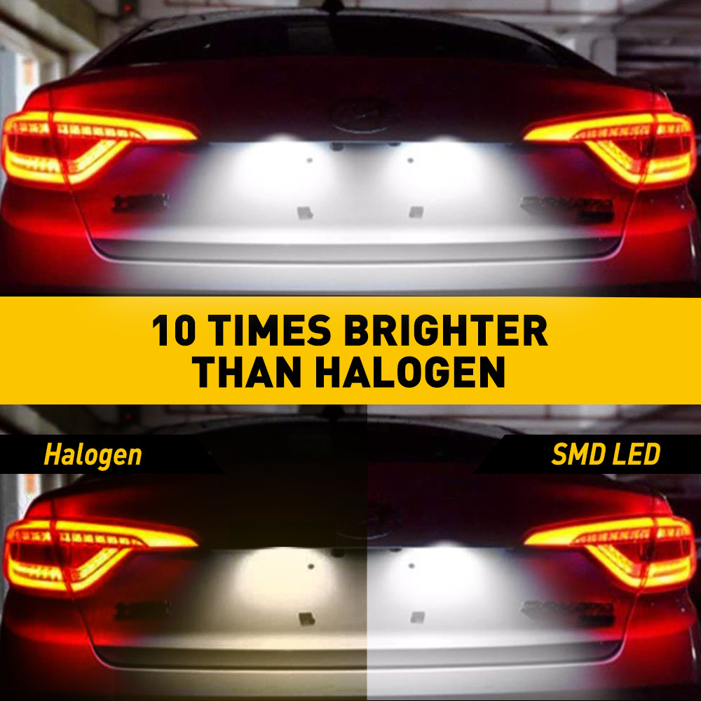 CANBUS Error Free LED Bulb Car HID White License Plate Light High Power 6000K X2